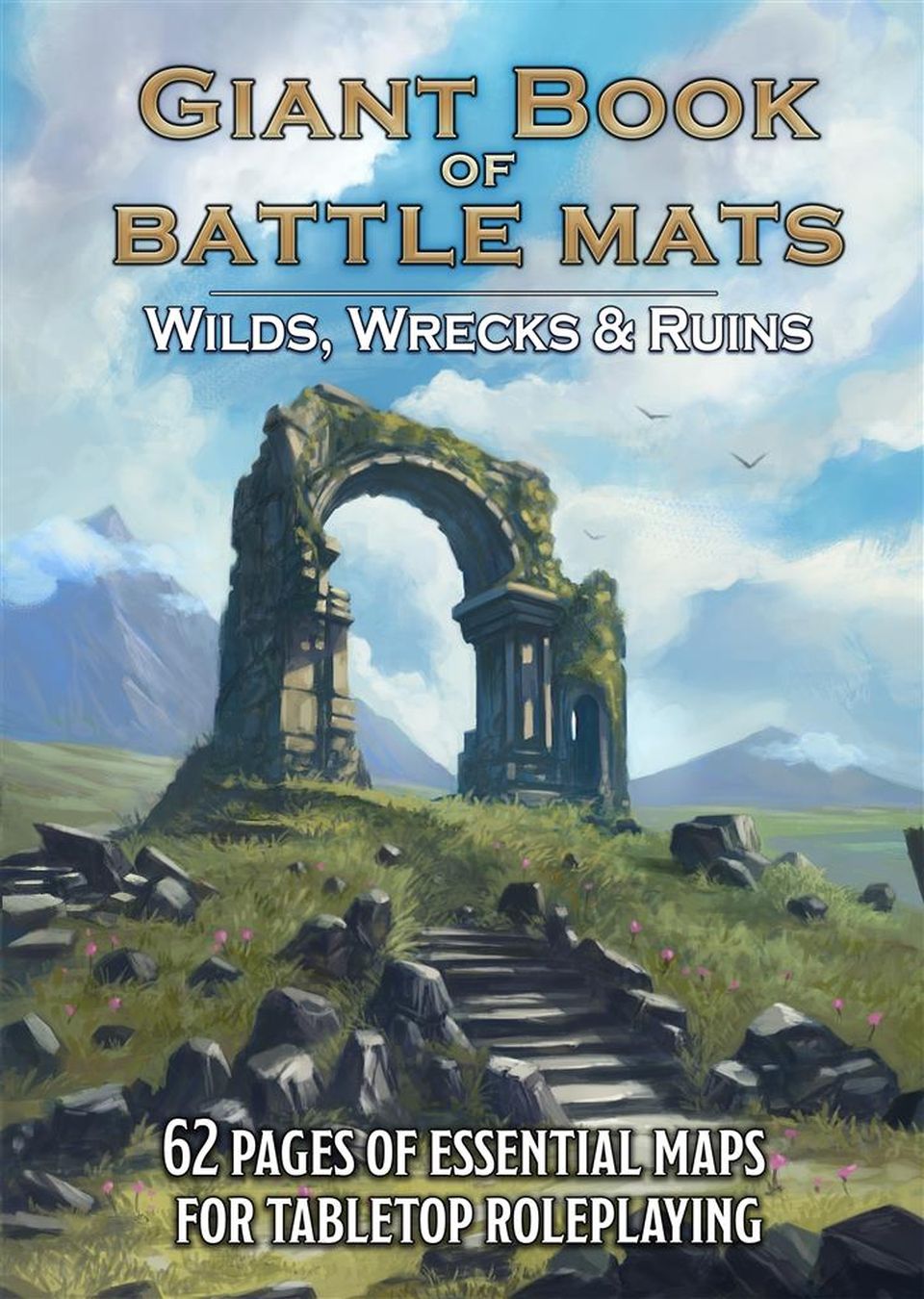 Giant Book of Battle Mats : Wilds, Wrecks & Ruins image
