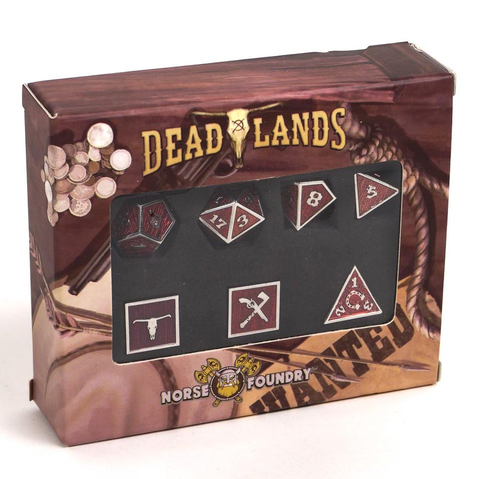 Deadlands Weird West: Metal Dice Set / Set de dés métal image