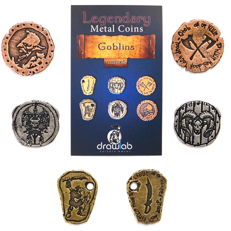 Legendary Metal Coins - Goblin coin set image