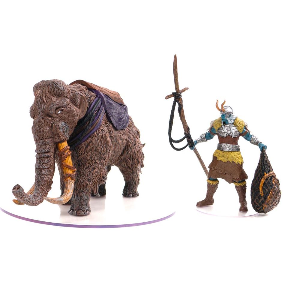 D&D Icons of the Realms: Snowbound Frost Giant & Mammoth Premium Figures image