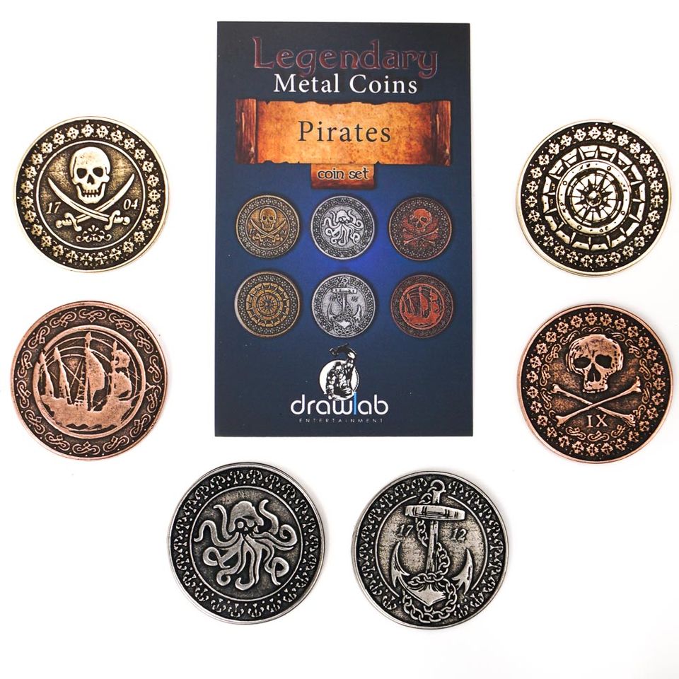 Legendary Metal Coins - Pirate coin set image